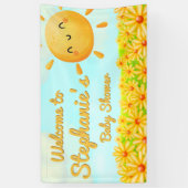 Hier komt het Son Baby shower - Banner (Verticaal)