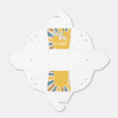 Hier komt het Son Baby shower Bedankdoosjes (Uitgevouwen)