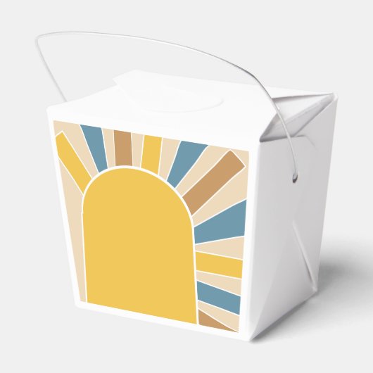 Hier komt het Son Baby shower Bedankdoosjes (Achterkant)