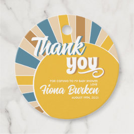 Hier komt het Son Baby shower Bedankjes Labels