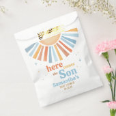 Hier komt het Son Baby shower Bedankzakje (Gezegeld)