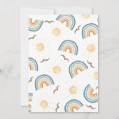 Hier komt het Son Baby shower Kaart (Achterkant)