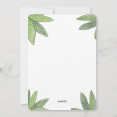 Hier komt het Son Baby shower Kaart (Achterkant)