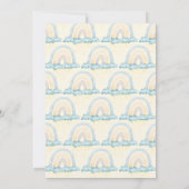 Hier komt het Son Baby shower Kaart (Achterkant)