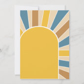 Hier komt het Son Baby shower Kaart (Achterkant)