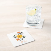 Hier komt het Son Baby shower Kartonnen Onderzetters (Insitu)