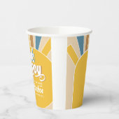 Hier komt het Son Baby shower Papieren Bekers (Links)