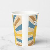 Hier komt het Son Baby shower Papieren Bekers (Rechts)