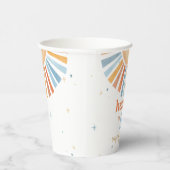 Hier komt het Son Baby shower Papieren Bekers (Rechts)