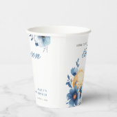 Hier komt het Son Baby shower Papieren Bekers (Rechts)