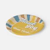 Hier komt het Son Baby shower Papieren Bordje (Gekanteld)