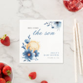 Hier komt het Son Baby shower Servet (Insitu)