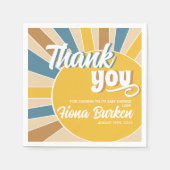 Hier komt het Son Baby shower Servet (Voorkant)