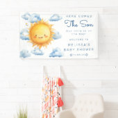 Hier komt het Son Baby shower Spandoek (Insitu)