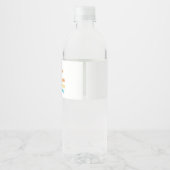 Hier komt het Son Baby shower Waterfles Etiket (Achterkant)