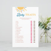 Hier komt het Son Baby Traits spel (Staand voorkant)