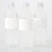 Hier komt het Son Boho Baby shower Waterfles Etiket (Flessen)