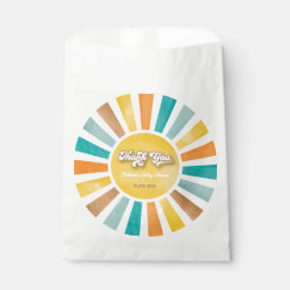 Hier komt het Son Boho Sunshine Boy Baby shower Bedankzakje