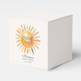 Hier komt het Son Boy Baby shower Bedankdoosjes