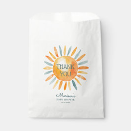 Hier komt het Son Boy Baby shower Bedankzakje