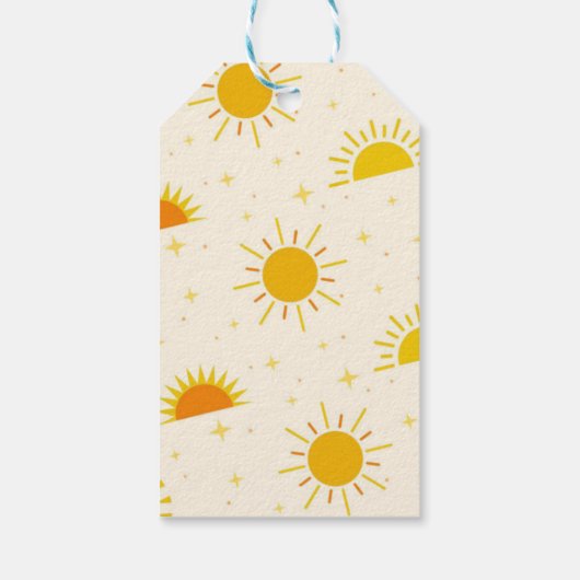 Hier komt het Son Boy Baby shower Cadeaulabel (Achterkant)