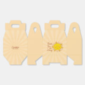 Hier komt het Son Boy Baby shower Dank je Bedankdoosjes (Ongevouwen)