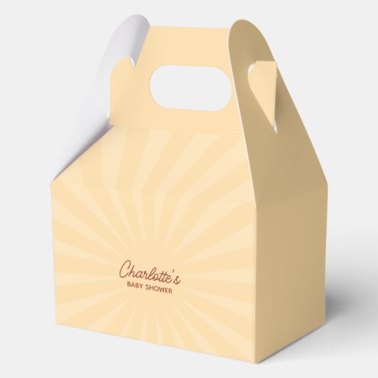 Hier komt het Son Boy Baby shower Dank je Bedankdoosjes (Achterkant)