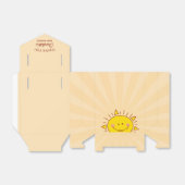 Hier komt het Son Boy Baby shower Dank je Bedankdoosjes (Uitgevouwen)