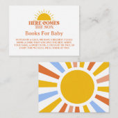 Hier komt het Son Boy Baby shower Informatiekaartje (Voorkant / Achterkant)