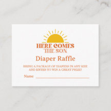 Hier komt het Son Boy Baby shower