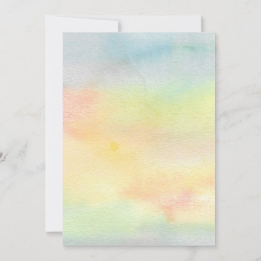 Hier komt het Son Boys Baby shower Kaart (Achterkant)