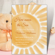 Hier komt het Son Ray Yellow Sunshine Baby shower