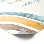 Hier komt het Son Retro Baby Envelope station Poster (Hoek)