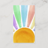 Hier komt het Son Retro Boys Baby shower boek Informatiekaartje (Achterkant)