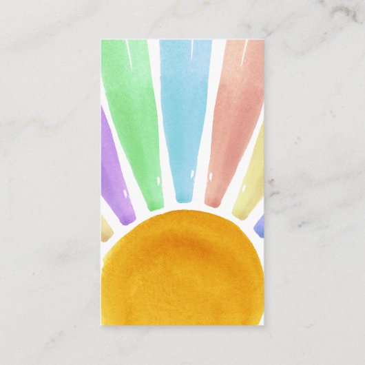 Hier komt het Son Retro Boys Baby shower boek Informatiekaartje (Achterkant)