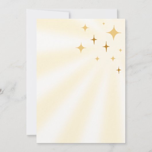 Hier komt het Son Retro Sunshine Baby shower Kaart (Achterkant)