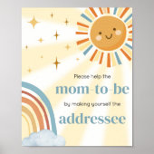 Hier komt het Son Retro Sunshine Envelope Station Poster (Voorkant)