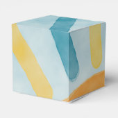 Hier komt het Son Sunshine Blue Ray Baby shower Bedankdoosjes (Achterkant)