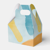 Hier komt het Son Sunshine Blue Ray Baby shower Bedankdoosjes (Achterkant)