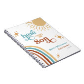 Hier komt het Son Sunshine Boy Baby shower Notitieboek (Rechterzijde)