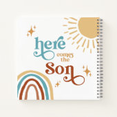 Hier komt het Son Sunshine Boy Baby shower Notitieboek (Achterkant)
