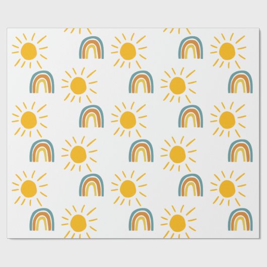 Hier komt het Son Wrapping Paper Cadeaupapier (Vlak)