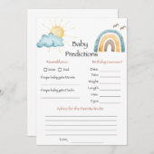 Hier komt het spel Son Baby Predictions Kaart (Voorkant / Achterkant)