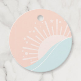 Hier komt het Sun Baby shower Bedankjes Labels