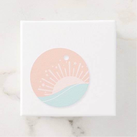 Hier komt het Sun Baby shower Bedankjes Labels (In situ)