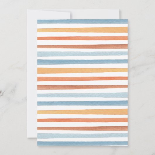 Hier komt het Sun Baby shower Kaart (Achterkant)