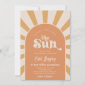 Hier komt het Sun Baby shower | Sun Baby shower I Kaart (Voorkant)