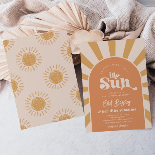 Hier komt het Sun Baby shower | Sun Baby shower I Kaart