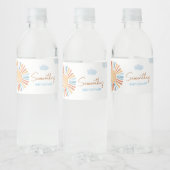 Hier komt het Sun Baby shower Waterfles Etiket (Flessen)