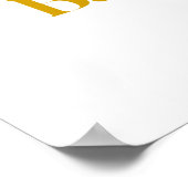 Hier komt het Sun Baby shower Welkomstbord Poster (Hoek)